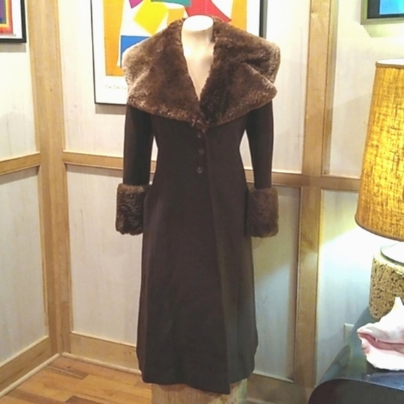 Emanuel Ungaro Paris Parallele full length wool and fur coat. M - Picture 2 of 13